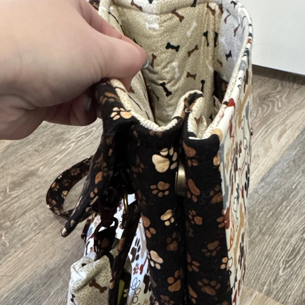 Paw Print Dog Carrier Bag